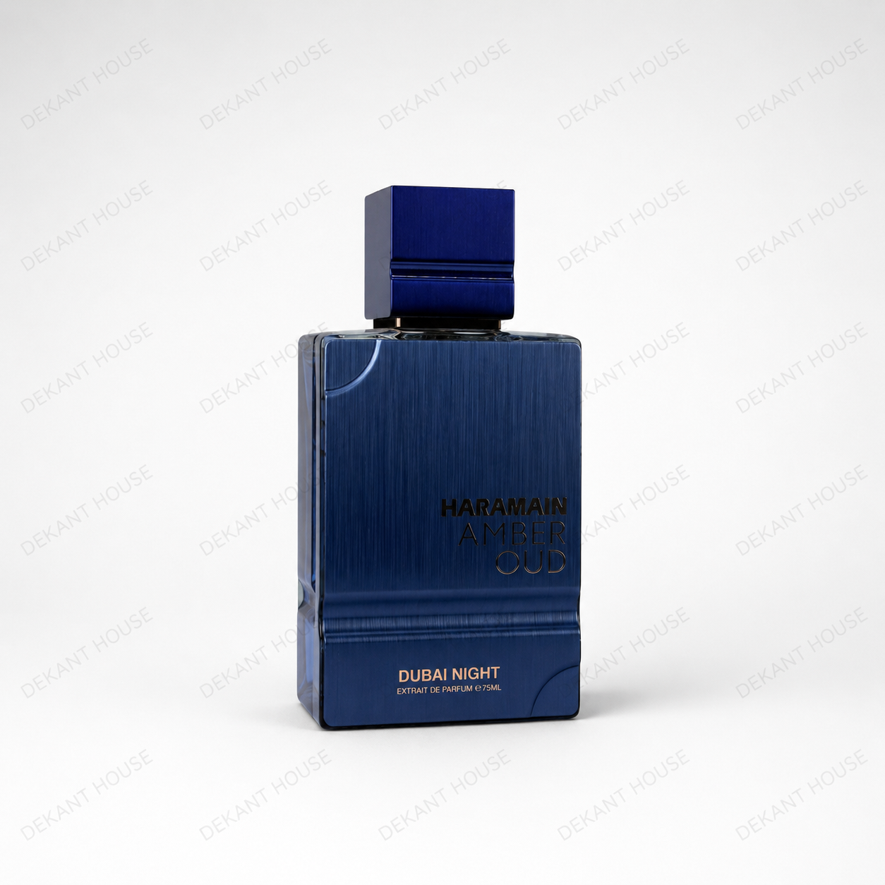 Al Haramain Amber Oud Dubai Nights EDP parfüm şişesi 45 derece açılı görünüm