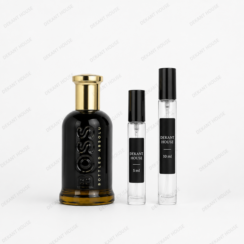 Boss Bottled Absolu EDP 5 ml ve 10 ml Dekant House dekant şişeleri