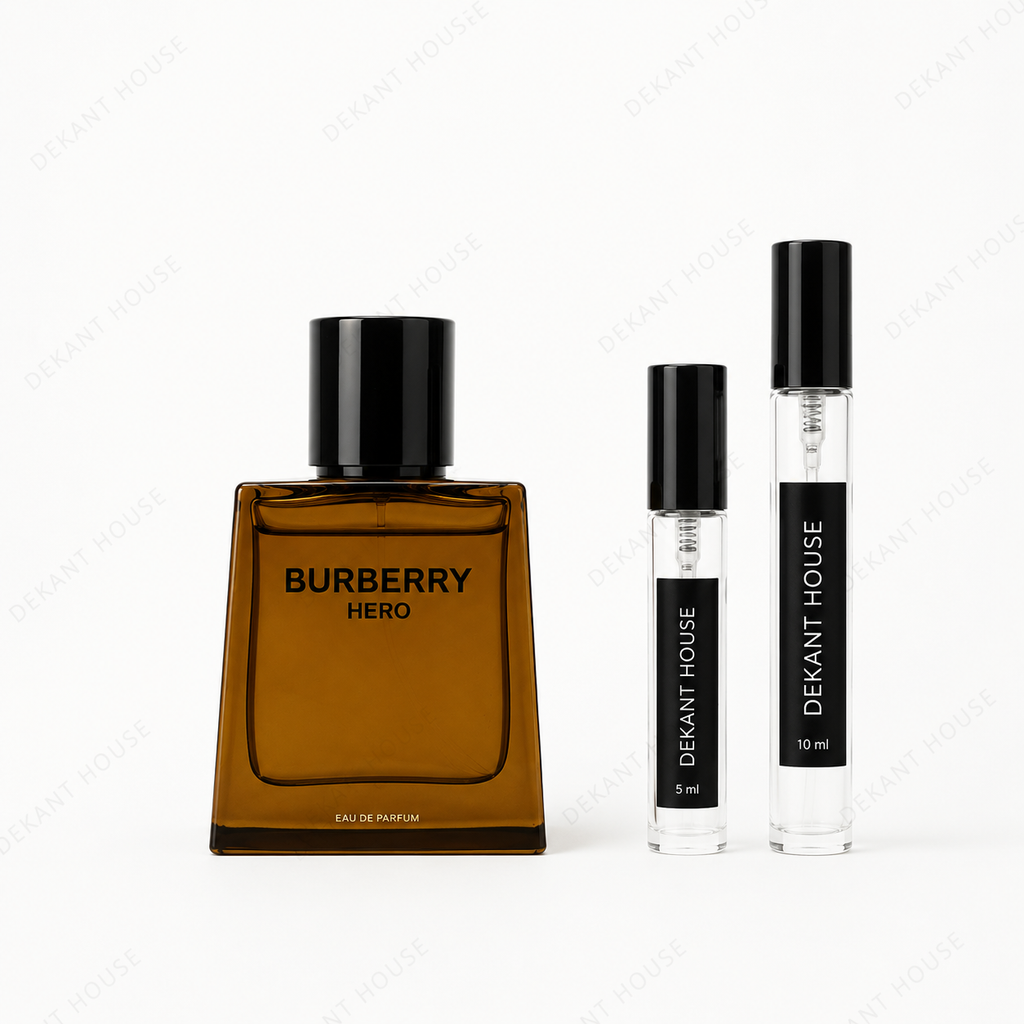Burberry Hero EDP 5 ml ve 10 ml Dekant House dekant şişeleri