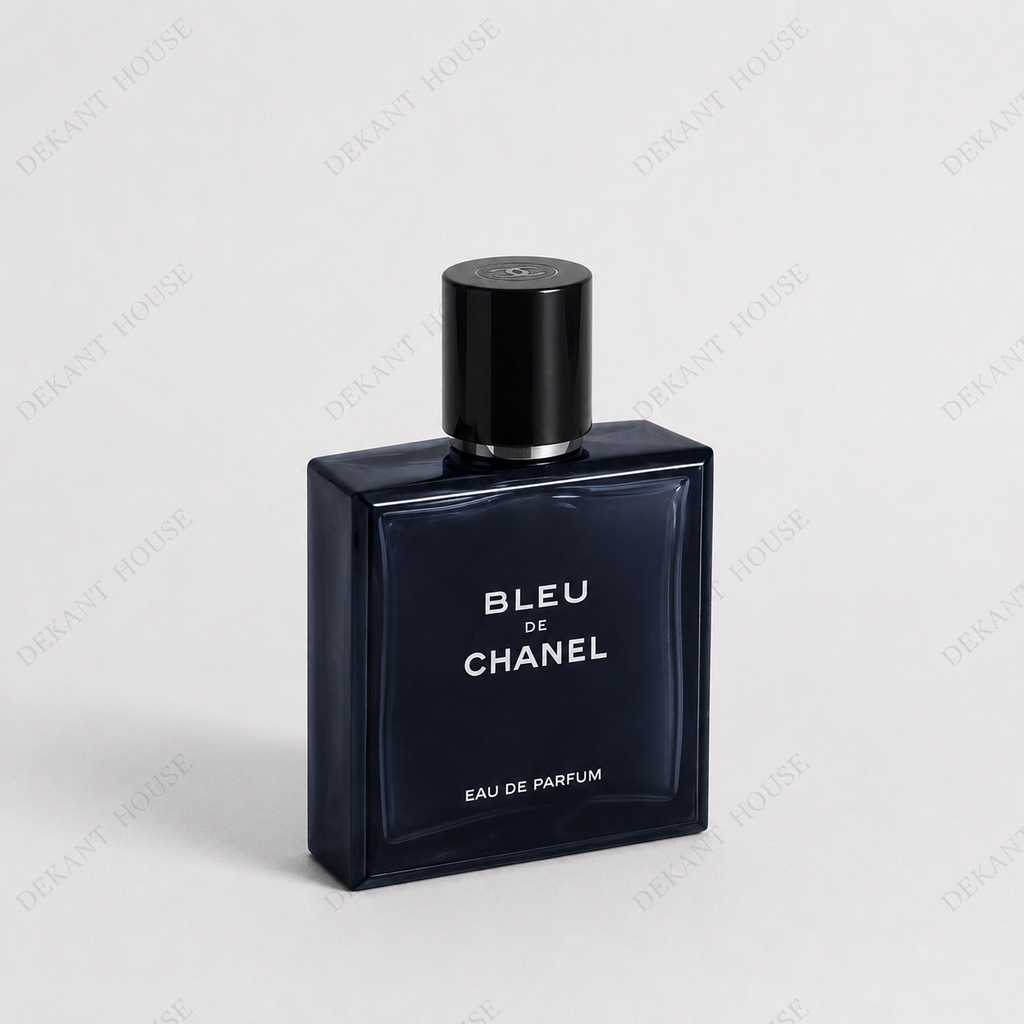 Chanel Bleu De Chanel EDP parfüm şişesi 45 derece açılı görünüm