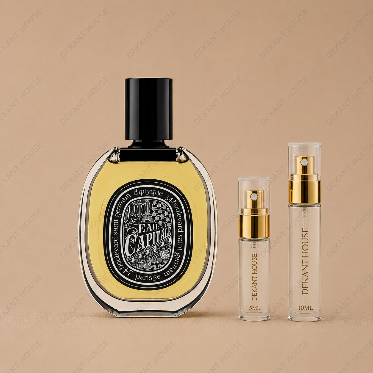 Diptyque Eau Capitale EDP 5 ml ve 10 ml Dekant House dekant şişeleri
