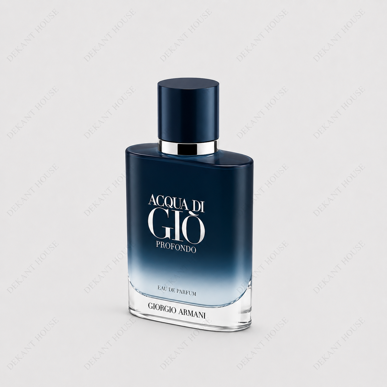 Giorgio Armani Acqua di Gio Profondo EDP parfüm şişesi 45 derece açılı görünüm