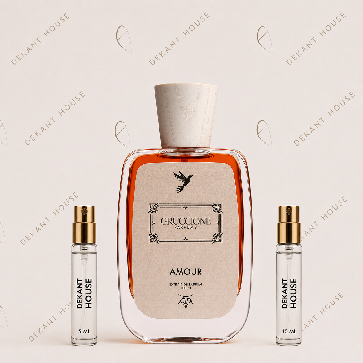 Gruccione Amour Parfum 5 ml ve 10 ml Dekant House dekant şişeleri
