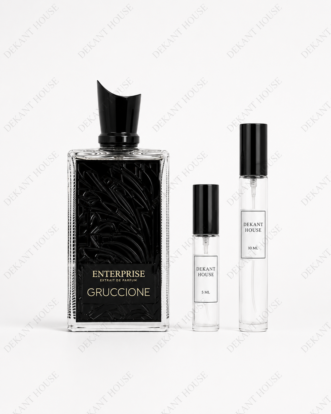 Gruccione Enterprise Parfum 5 ml ve 10 ml Dekant House dekant şişeleri