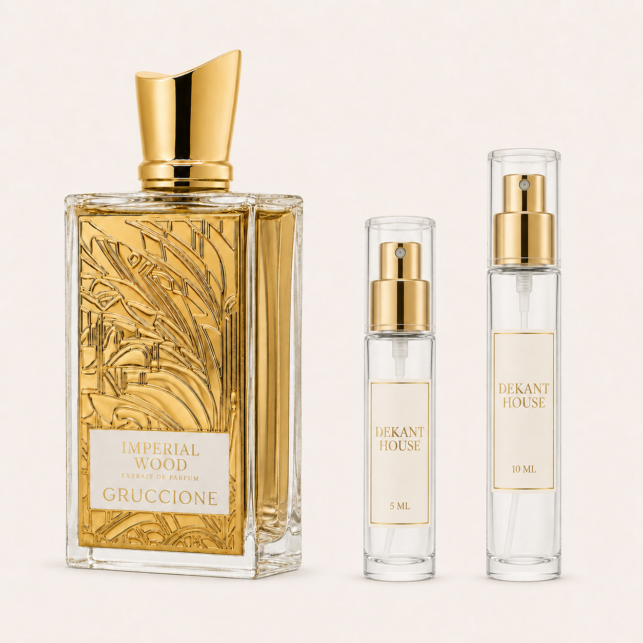 Gruccione Imperial Wood Parfum 5 ml ve 10 ml Dekant House dekant şişeleri