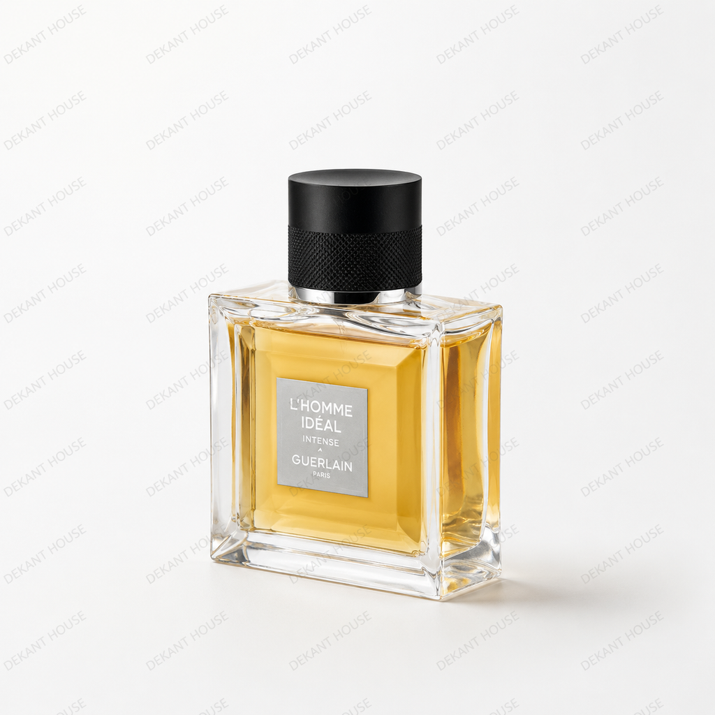 Guerlain L'Homme Idéal L'Intense EDP parfüm şişesi 45 derece açılı görünüm