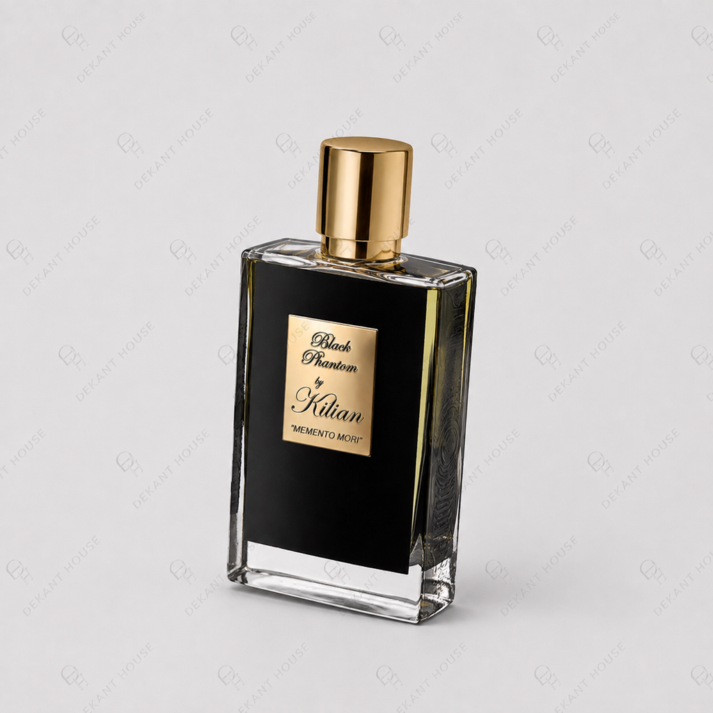 Killian Black Phantom EDP parfüm şişesi 45 derece açılı görünüm