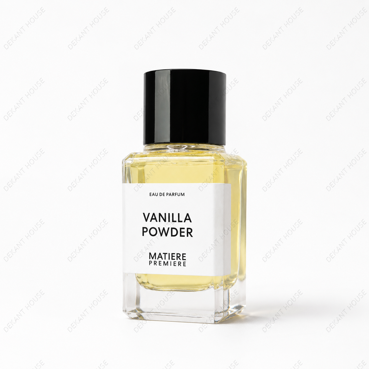 Matière Première Vanilla Powder EDP parfüm şişesi 45 derece açılı görünüm