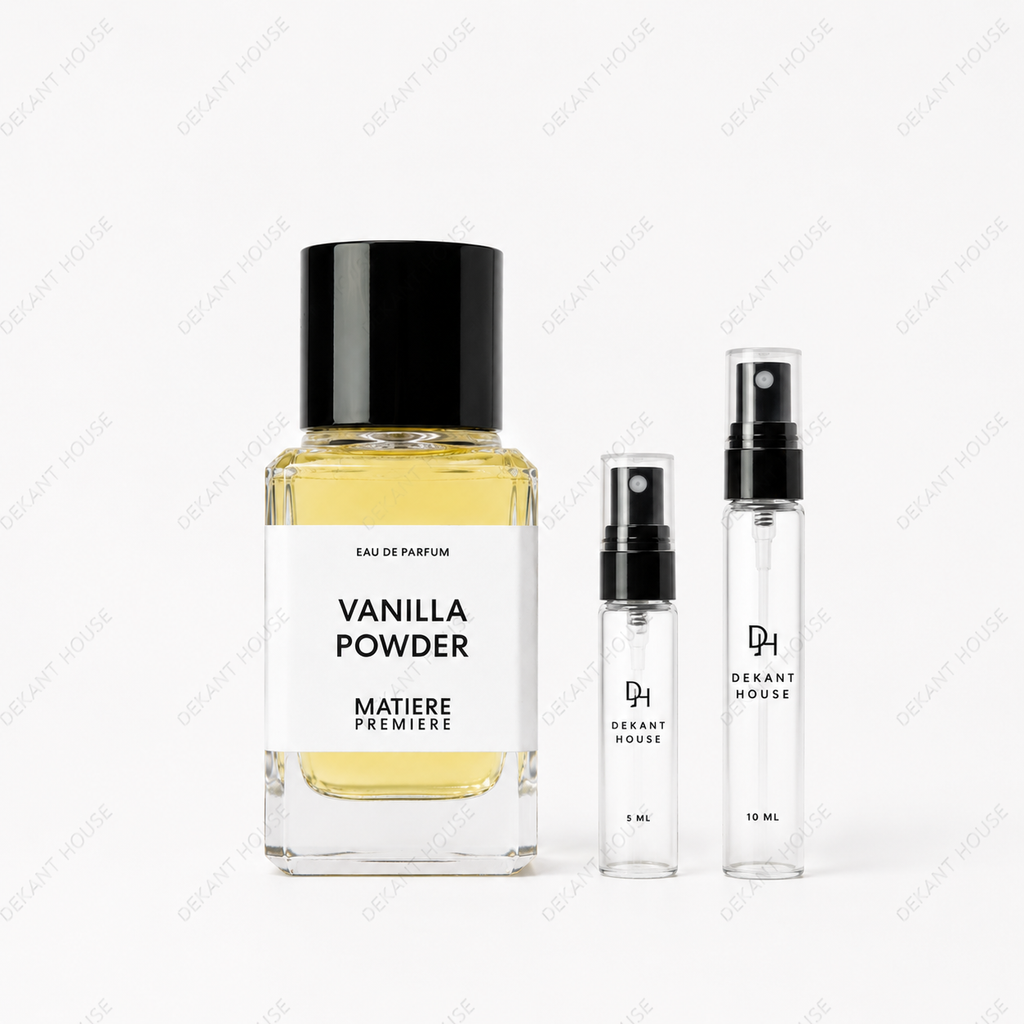 Matière Première Vanilla Powder EDP 5 ml ve 10 ml Dekant House dekant şişeleri