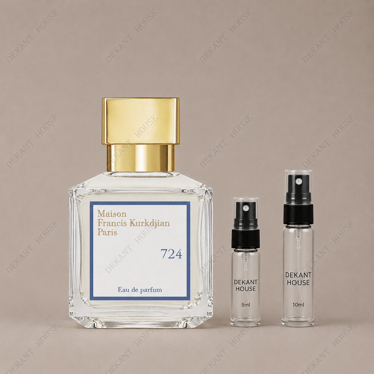 Maison Francis Kurkdjian 724 EDP 5 ml ve 10 ml Dekant House dekant şişeleri