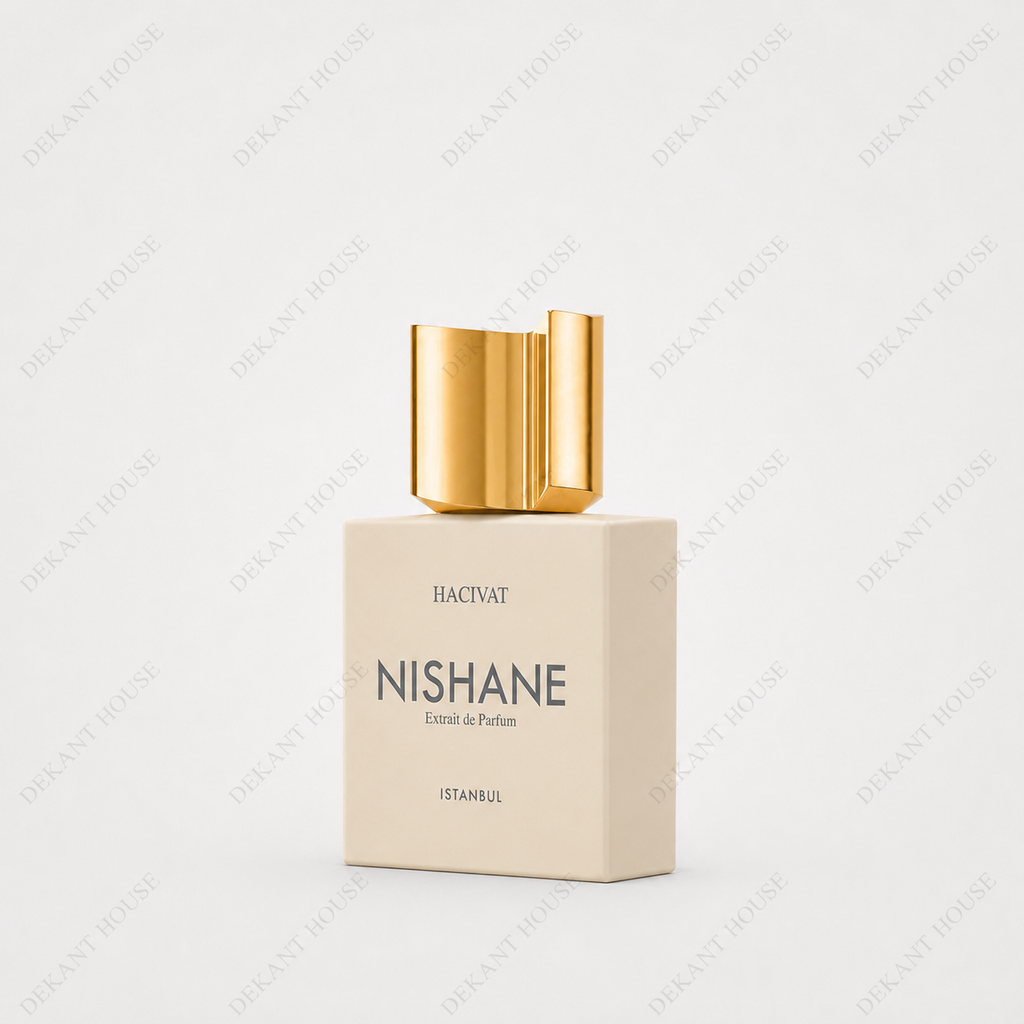 Nishane Hacivat Parfum parfüm şişesi 45 derece açılı görünüm