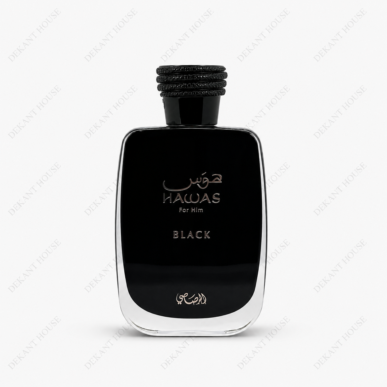 Rasasi Hawas Black EDP parfüm şişesi ön görünüm