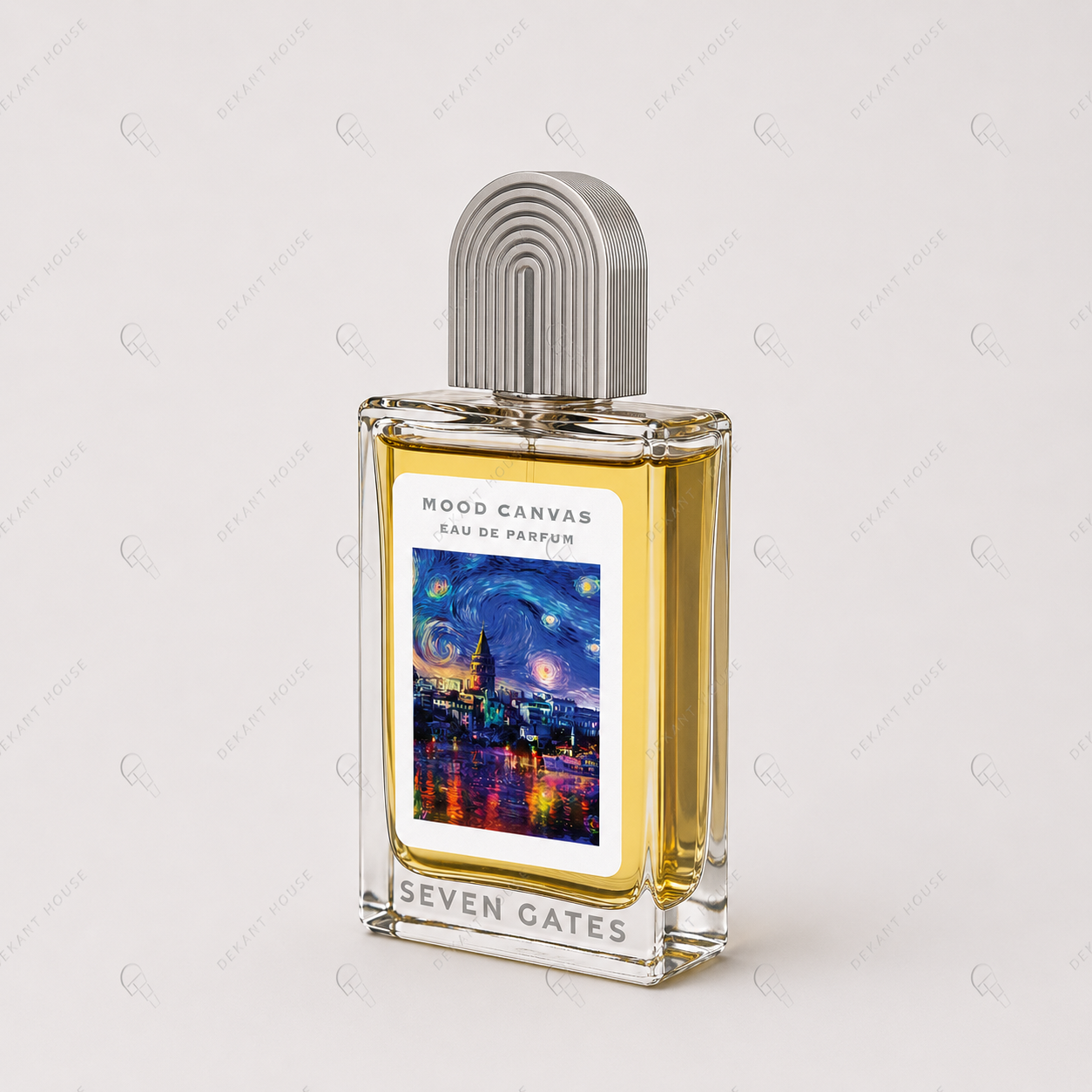 Seven Gates Mood Canvas EDP parfüm şişesi 45 derece açılı görünüm