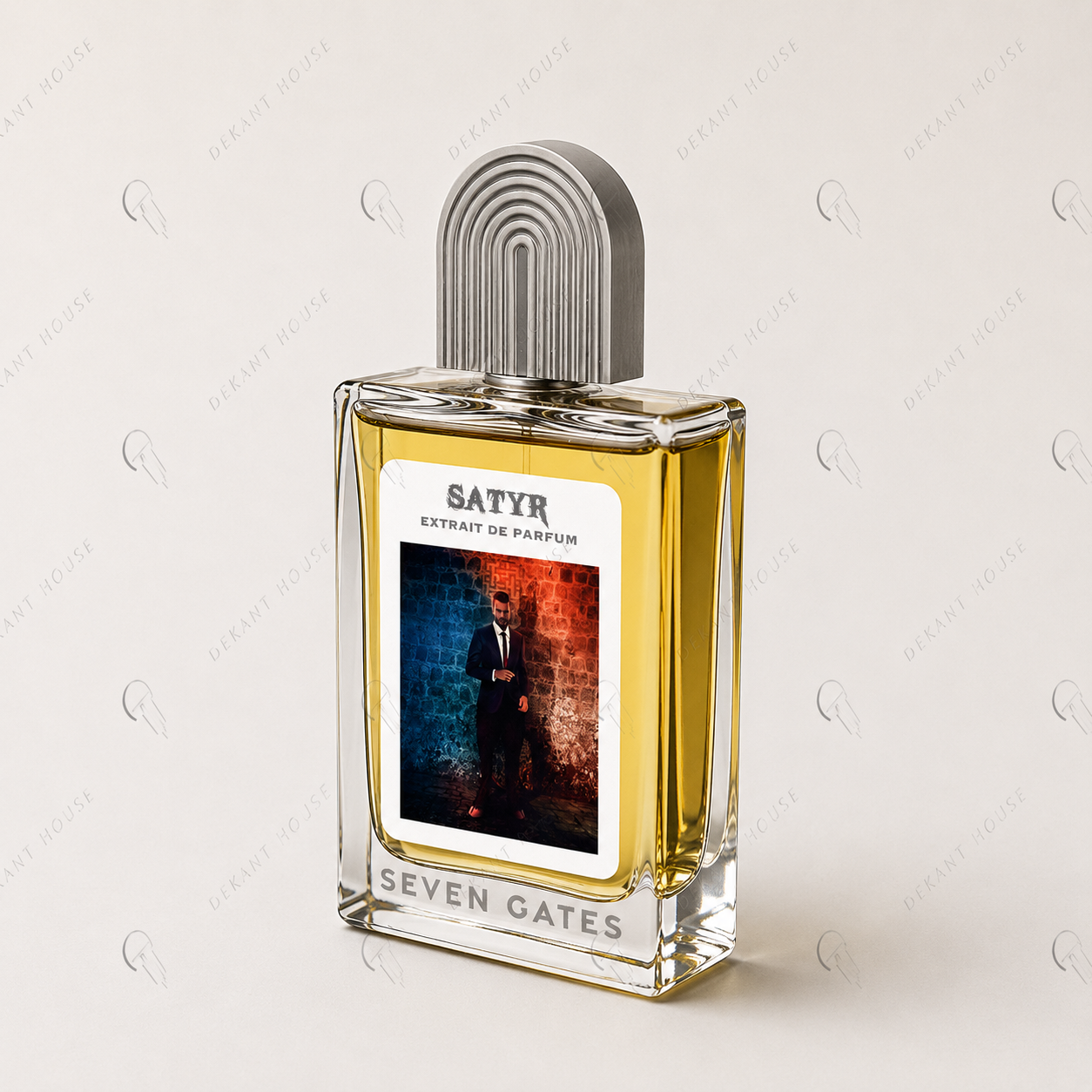 Seven Gates Satyr EDP parfüm şişesi 45 derece açılı görünüm