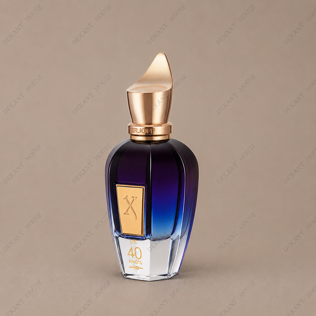 Xerjoff 40 Knots EDP parfüm şişesi 45 derece açılı görünüm