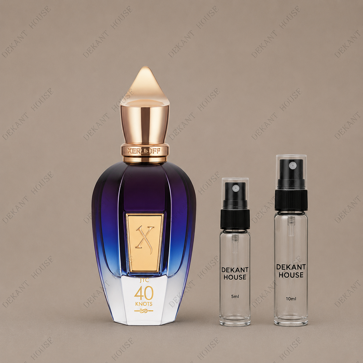 Xerjoff 40 Knots EDP 5 ml ve 10 ml Dekant House dekant şişeleri