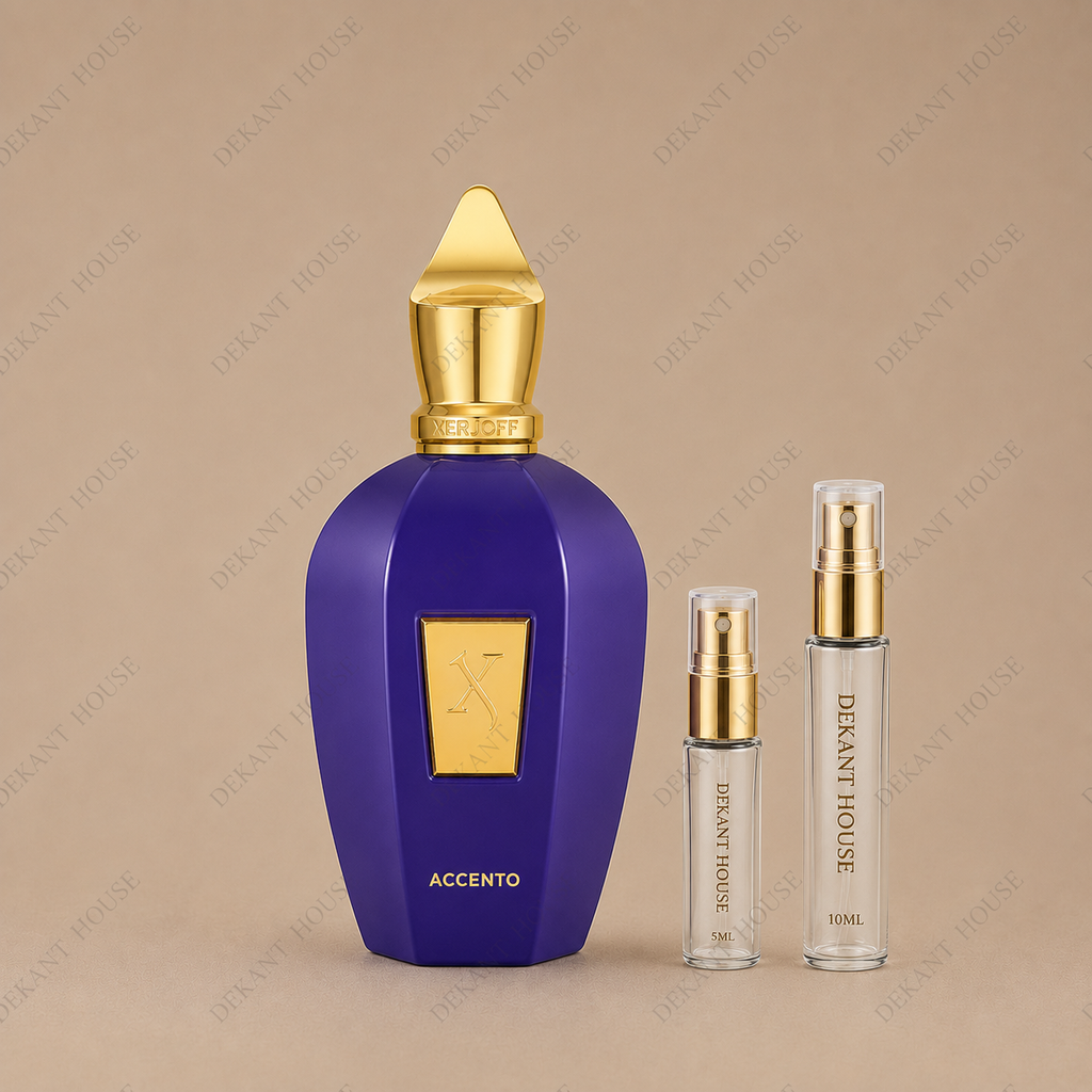 Xerjoff Accento EDP 5 ml ve 10 ml Dekant House dekant şişeleri