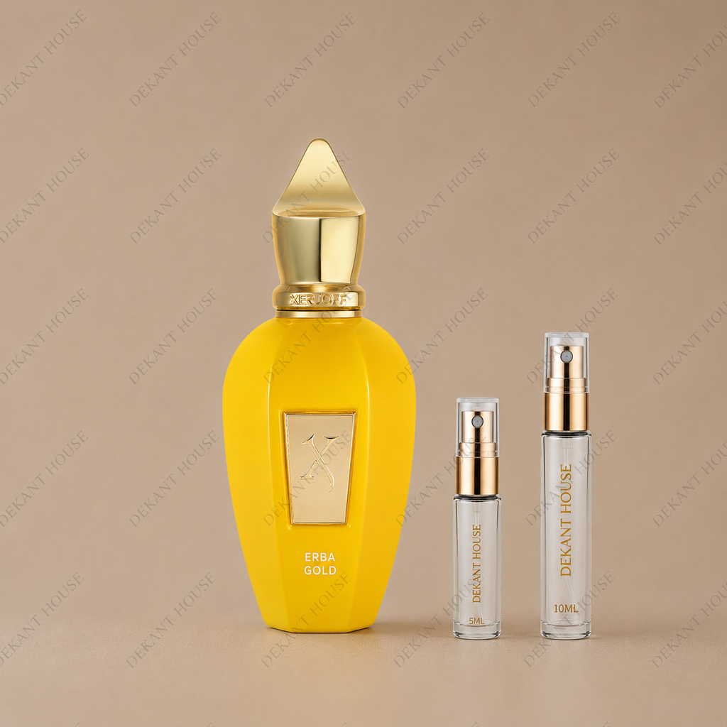 Xerjoff Erba Gold Parfum 5 ml ve 10 ml Dekant House dekant şişeleri