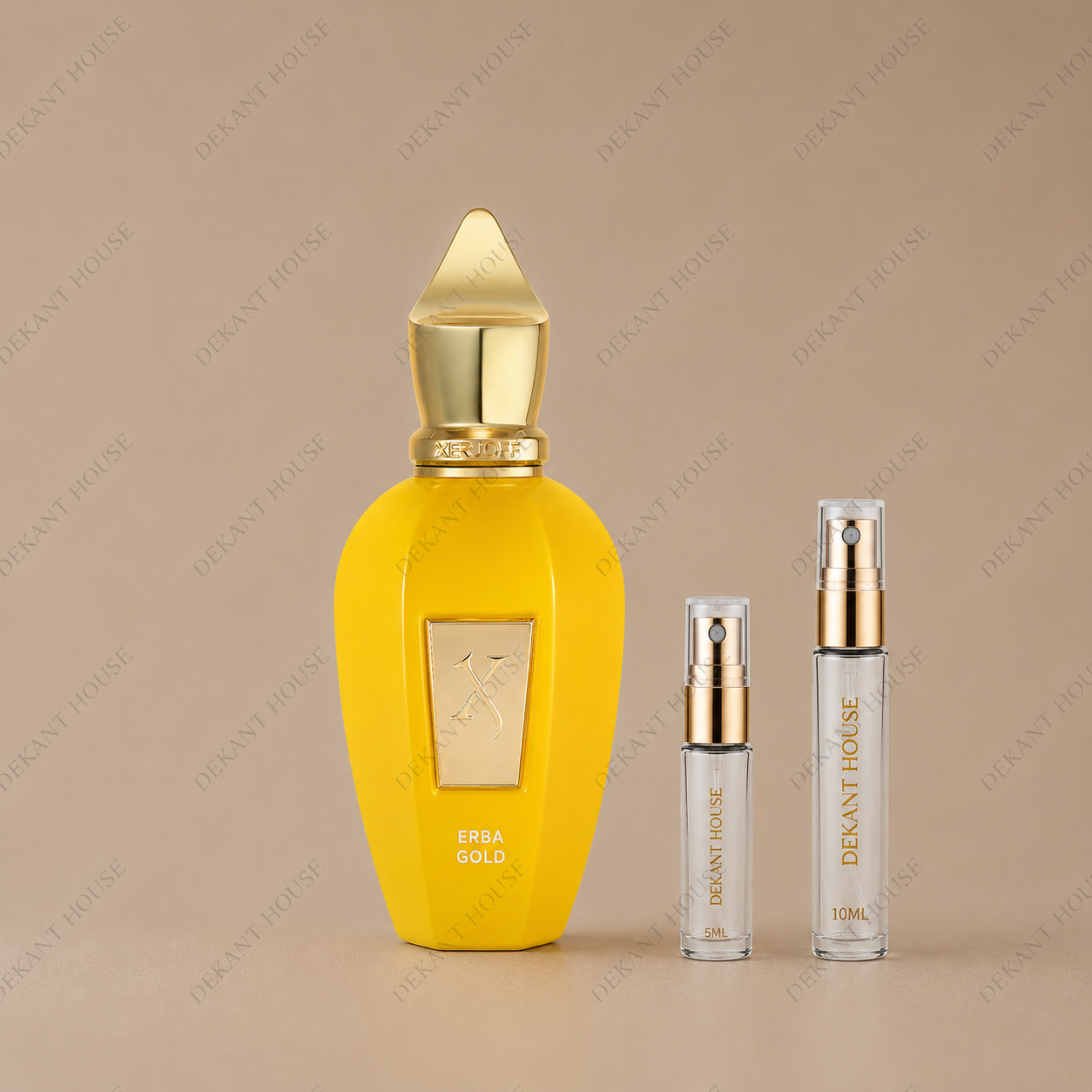 Xerjoff Erba Gold Parfum 5 ml ve 10 ml Dekant House dekant şişeleri
