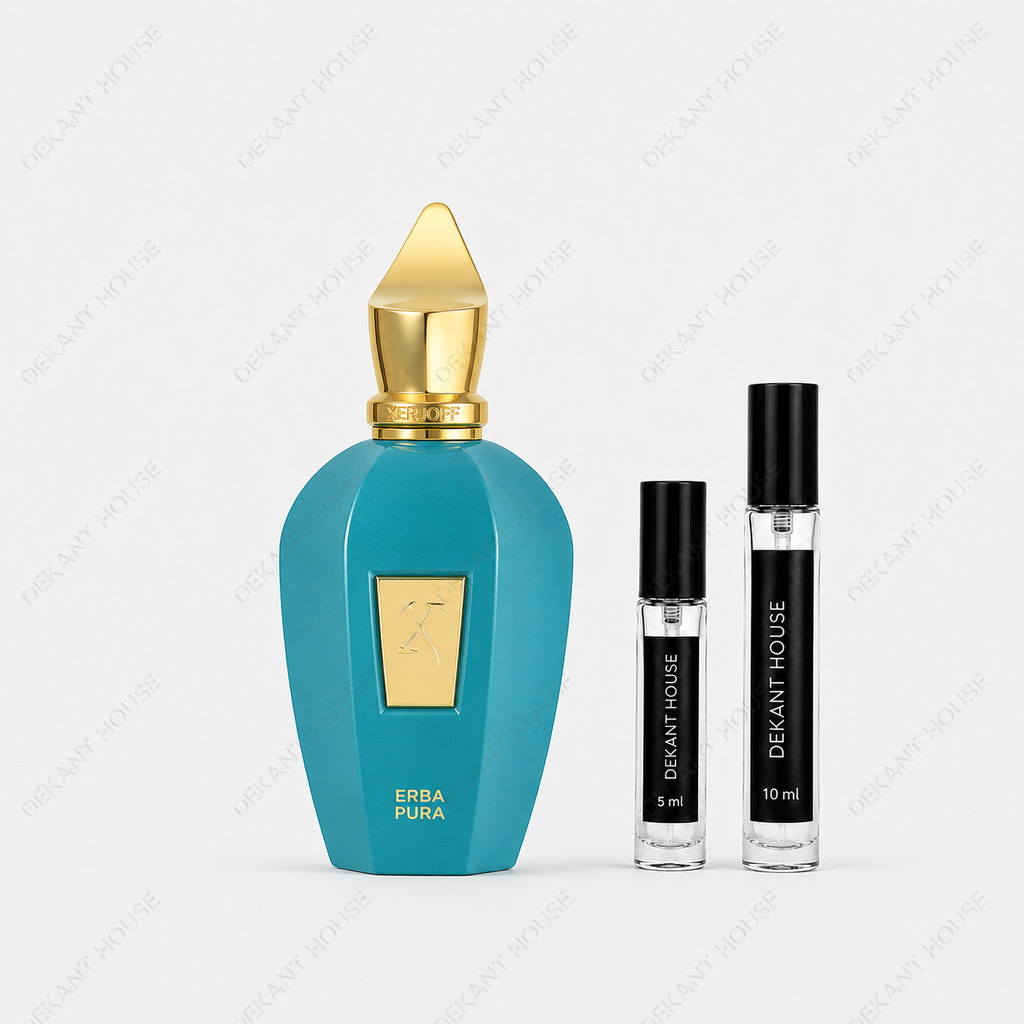Xerjoff Erba Pura EDP 5 ml ve 10 ml Dekant House dekant şişeleri