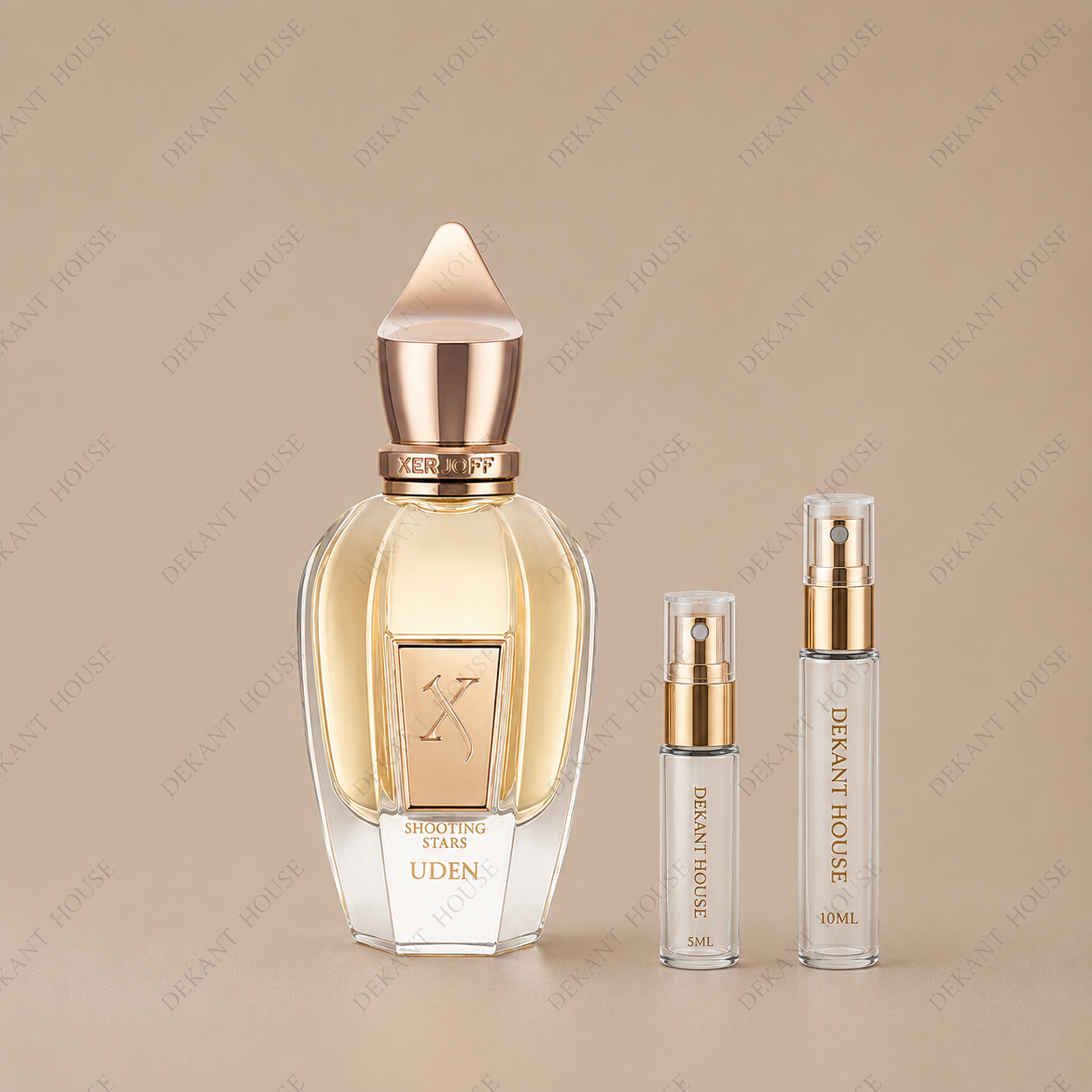 Xerjoff Uden EDP 5 ml ve 10 ml Dekant House dekant şişeleri